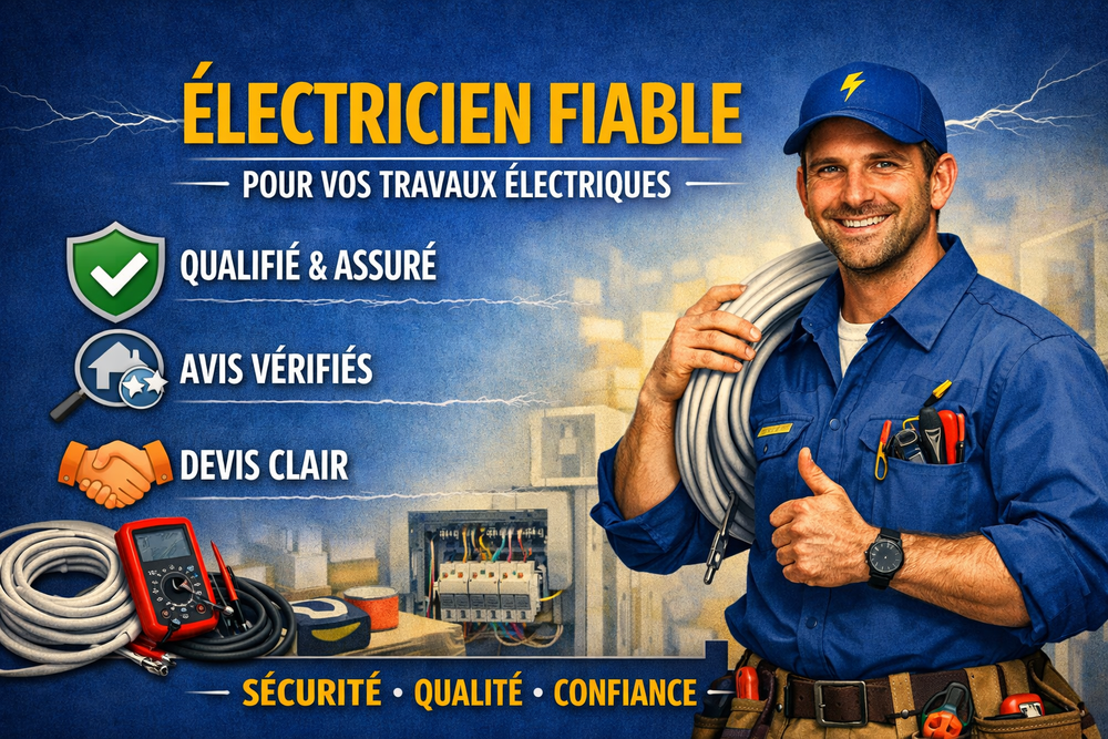 Électricien fiable pour vos travaux électriques